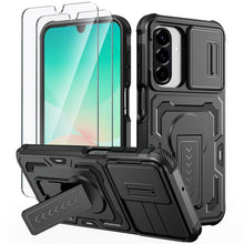 Carica l'immagine nel visualizzatore di Gallery, Lanhiem Cover per Samsung Galaxy A18/A17 4G 5G/A16/A26 5G, Antiurto, Nero
