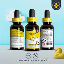 Carica l'immagine nel visualizzatore di Gallery, Nutravita Gocce Vitamina D per Neonati e Bambini - 60ml