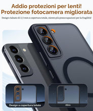 Carica l'immagine nel visualizzatore di Gallery, CANSHN Magnetica Cover per Samsung Galaxy S22 (6.1 Pollici), [Protezione Completa Della Fotocamera] Custodia Traslucida 