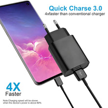 Carica l'immagine nel visualizzatore di Gallery, Caricatore USB Spina, Caricatore da 18W Caricatore Rapido 3.0 Caricatore Rapido Alimentatore USB per Samsung S10 S6 S7 S
