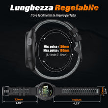 Carica l'immagine nel visualizzatore di Gallery, NotoCity Cinturino per Garmin Forerunner 55/245/165, 20mm Cinturino per Vivoactive 5/3/6, Venu SQ/2 Plus, Sportivo in Si