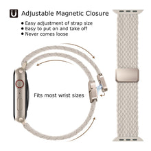 Carica l'immagine nel visualizzatore di Gallery, Higgs Cinturino Intrecciato Compatibili con Cinturini Apple Watch 38mm 40mm 41mm 42mm Uomo e Donna,Chiusura Magnetica in
