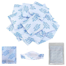 Carica l'immagine nel visualizzatore di Gallery, 50 x 10 g di essiccante in gel di silice, forte assorbimento dell'umidità, sacchetti in gel di silice contro l'umidità p