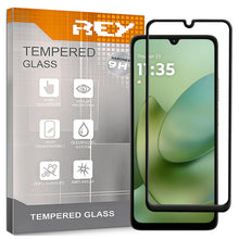 Carica l'immagine nel visualizzatore di Gallery, REY Pellicola salvaschermo 3D per Motorola Moto G06 - G06 Power, Nero, Vetro temperato, Copertura Completa, Pellicola Pr