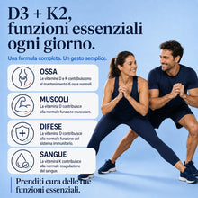 Carica l'immagine nel visualizzatore di Gallery, Vitamina D3+K2 (Dura 1 anno e 4 mesi) 500 Microcompresse – ELETTO PRODOTTO DELL’ANNO 2026 - Senza Biossido di Silice, Vi