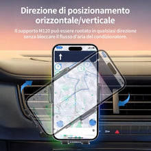 Carica l'immagine nel visualizzatore di Gallery, MANKIW Caricatore Wireless Auto, 15W Ricarica Wireless Auto con Bloccaggio Automatico, Rotazione 360° &amp; Luci RGB, Compat