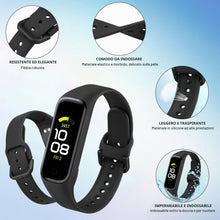 Carica l'immagine nel visualizzatore di Gallery, 【3 Pezzi】 Cinturino Per Samsung Galaxy Fit 2 SM-R220, Cinturini Traspirante Braccialetto di Ricambio per Samsung Galaxy 