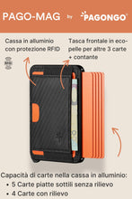 Carica l'immagine nel visualizzatore di Gallery, Portafoglio A Scatto Magsafe Apple, Portafoglio Magsafe per 7 Carte, Magsafe Wallet, Accessori Magsafe, Magsafe Portafog