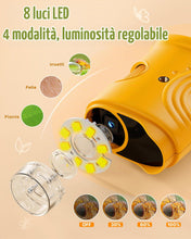 Carica l'immagine nel visualizzatore di Gallery, 1000X Digitale Microscopio Bambini Portatile: Lente Ingrandimento Tascabile con 2.0" IPS Pollici ＆ 8 LED Luce - Natale R