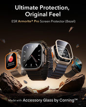 Carica l'immagine nel visualizzatore di Gallery, ESR Accessory Glass by Corning™ per Apple Watch Ultra 4/3/2/Ultra, Nero