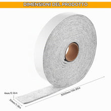 Carica l'immagine nel visualizzatore di Gallery, 1 Rotolo di Feltro Autoadesivo, 5m x 3cm x 0.4cm Nastro in feltro con Adesivo, Bande di Feltro Adesive per Protezione di
