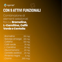 Carica l'immagine nel visualizzatore di Gallery, Integratore Alimentare con Bromelina, Caffeina, L-Carnitina e Glucomannano