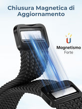 Carica l'immagine nel visualizzatore di Gallery, Cinturino Compatibile con Xiaomi Redmi Watch 6/5/4 e Smart Band 9/8 Pro, Cinturino in Tessuto Elastico Intrecciato con C