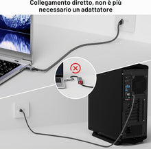 Carica l'immagine nel visualizzatore di Gallery, PremiumCord Cavo Ethernet da USB A RJ45 10/100/1000 mbit/s, Cat 6 FTP, da USB A Maschio A RJ45 maschio, USB 3.2 Gen 1, R