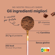 Carica l'immagine nel visualizzatore di Gallery, SHEKO - Frullato sostitutivo di base - 21 frullati per barattolo - Alto contenuto proteico - Gusto naturale - Frullato d