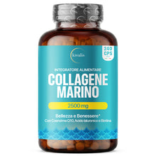 Carica l'immagine nel visualizzatore di Gallery, Collagene Marino Con Acido Ialuronico, 240 Capsule, 2500mg Puro Idrolizzato