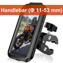 Carica l'immagine nel visualizzatore di Gallery, LUROON Porta Cellulare Moto, Universale Porta Cellulare da Bicicletta Impermeabile con Rotazione a 360°, Portatelefono M