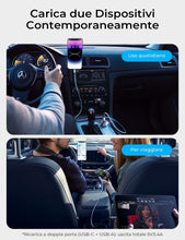 Carica l'immagine nel visualizzatore di Gallery, LISEN Caricatore Auto USB C 69W+60W Cavo [PD &amp; QC3.0 Rapido] Caricatore Auto Accendisigari, Caricabatterie Auto USB C Ki