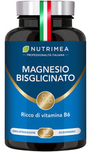 Carica l'immagine nel visualizzatore di Gallery, Magnesio Bisglicinato 1500 mg con Vitamina B6 | 90 Capsule | Nutrimea