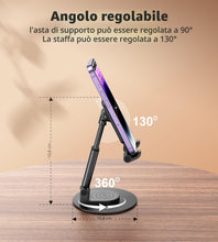 Carica l'immagine nel visualizzatore di Gallery, BHHB Supporto Telefono Regolabile, Supporto regolabile per cellulare Pieghevole, Angolo e altezza Supporto telefonico re
