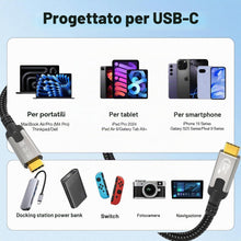 Carica l'immagine nel visualizzatore di Gallery, cavo usb c 3 metri,Cavo USB C 3.2 Gen2x2, 20Gbps Cavo Dati USB Type C, Cavo USB C a USB C, PD3.1 240W 48V/5A, Cavo Video