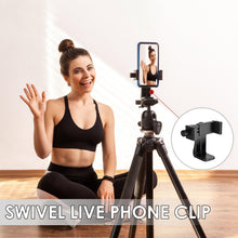Carica l'immagine nel visualizzatore di Gallery, Adattatore Cellulare per Treppiede Smartphone, Smartphone Con Treppiede Girevole a 360°, Selfie Stick Monopiede, Porta C