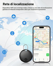 Carica l'immagine nel visualizzatore di Gallery, Smart Tracker Tag, Compatibile con Apple Dov'è (solo iOS), Impermeabile IP67, Batteria Sostituibile, Adatto per Bagagli,
