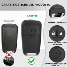 Carica l'immagine nel visualizzatore di Gallery, 2 Pezzi Guscio Chiave Auto 2 Tasti Compatibile con Opel Adam Astra J Insignia Meriva B Mokka Zafira e Chevrolet Cruze Av
