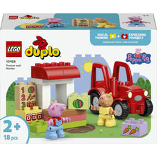 Carica l'immagine nel visualizzatore di Gallery, LEGO DUPLO Peppa Pig Trattore e mercato 10468