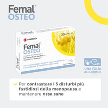 Carica l'immagine nel visualizzatore di Gallery, Femal Osteo Menopausa, Integratore Non Ormonale per Ossa Sane 30 Capsule