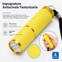 Carica l'immagine nel visualizzatore di Gallery, 4 Mini Torcia LED, Ultra Luminose Small Torce Alimentate a Batteria