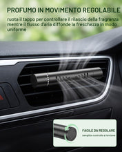 Carica l'immagine nel visualizzatore di Gallery, Set Profumatori Auto 2 Pezzi con 10 Astine, Diffusore Profumo Auto con Clip Ventilazione Regolabile, Neutralizza Odori a