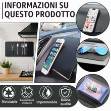 Carica l'immagine nel visualizzatore di Gallery, 2 pezzi Tappetino Antiscivolo Auto in PU con Design a Griglia, Universale per Cruscotto, Ideale per Auto e Come Regalo, 