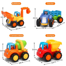 Carica l'immagine nel visualizzatore di Gallery, GoStock Auto Giocattoli Spingi e Vai in Auto Giocattoli di Veicoli di Costruzione Camion per Bambini Regalo per Bambino 