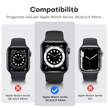 Carica l'immagine nel visualizzatore di Gallery, TAURI Cover per Apple Watch SE 3/2/1, Series 6/5/4 44mm,Nero