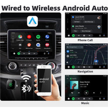 Carica l'immagine nel visualizzatore di Gallery, Adattatore wireless CarPlay per iPhone e Android Auto, adattatore da USB 2 in 1 a adattatore wireless per auto, converte