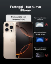 Carica l'immagine nel visualizzatore di Gallery, Belkin ScreenForce UltraGlass 2 Pellicola Vetro per iPhone 16 Pro, antigraffio, con durezza di 9H, sottile, include un s