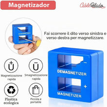 Carica l'immagine nel visualizzatore di Gallery, CABLEPELADO - Magnetizzatore e smagnetizzatore professionale per cacciaviti, strumento magnetico 2 in 1 per punte, punte