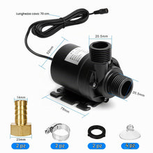 Carica l'immagine nel visualizzatore di Gallery, Portatile Mini Pompa Acqua, Pompa Acqua DC 12V 800L/H 5M Pompa Sommersa