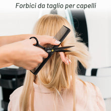 Carica l'immagine nel visualizzatore di Gallery, CIICII Forbici Parrucchiere Professionali, 6,7″ Forbici Capelli (Nero)