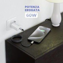 Carica l'immagine nel visualizzatore di Gallery, deleyCON 1,5m USB C PD3.0 (60W Ricarica Rapida) USB-C a USB-C per iPhone 17 16 15 Pro Max Air Galaxy S26 S25 S24 S23 Pix