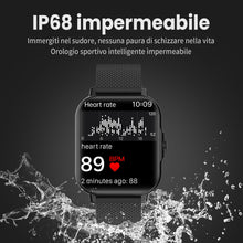 Carica l'immagine nel visualizzatore di Gallery, Smartwatch Uomo Donna, 1,85'' Orologio Fitness con Sonno Cardiofrequenzimetro, Smart Watch con Funzione di Notifica dei 