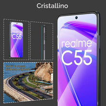 Carica l'immagine nel visualizzatore di Gallery, Dabuu Vetro Temperato per Realme C55, 3 Pezzi Pellicola Protettiva + 3 Pezzi Protezione Fotocamera Pellicola HD Durezza 