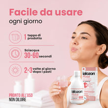 Carica l'immagine nel visualizzatore di Gallery, Gemavip Ialozon Rosa Collutorio con olio d’oliva ozonizzato, acido ialuronico, vitamina E, citrato di potassio e bicarbo