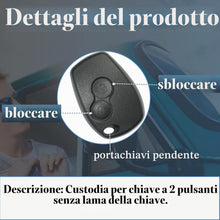 Carica l'immagine nel visualizzatore di Gallery, SUPALAND Guscio Chiave di Ricambio a 2 Tasti Per Telecomando Auto Senza Lama Compatibile con Dacia Duster Logan Logdy Do