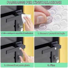 Carica l'immagine nel visualizzatore di Gallery, Paracolpi, Gommini Silicone, Gommini Paracolpi, Paracolpi per Porte in Silicone Trasparente, Ammortizzatori per Cassetti