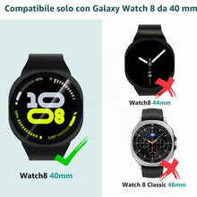 Carica l'immagine nel visualizzatore di Gallery, 5 Pezzi Cover Compatibile Con Samsung Galaxy Watch 9/8 40mm,Copertura Completa Custodia Rigida Pc, Hd Clear Pellicola Pr