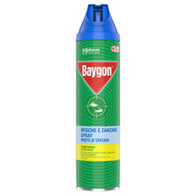 Carica l'immagine nel visualizzatore di Gallery, Baygon Mosche &amp; Zanzare Insetticida Spray, 400ml