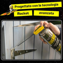 Carica l'immagine nel visualizzatore di Gallery, Spray lubrificante multiuso Rocket TT 300 ml, anticorrosione e antiruggine. Olio penetrante per bulloni, serrature, bici