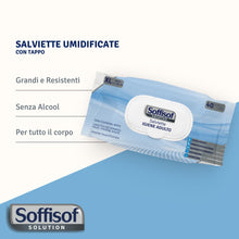 Carica l'immagine nel visualizzatore di Gallery, Soffisof Salviette Umidificate per Anziani - 240x Salviette Adulti XL 20x30 cm - 6 Confezioni da 40 Pezzi per Corpo e Ig